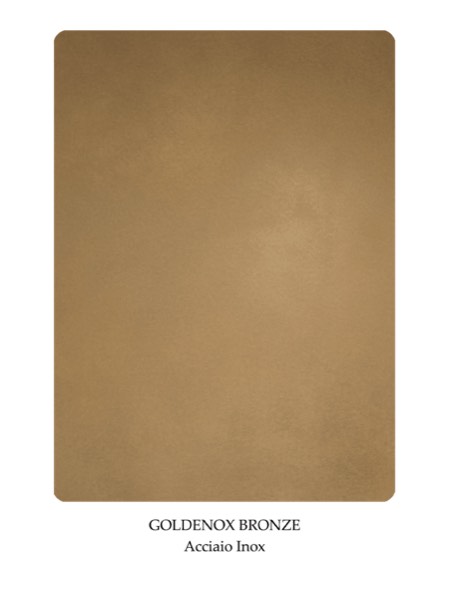 Inox Goldenox Bronze — finisaj pentru mobilier și obiecte din inox lucrate manual la comandă, Mesterii lui Peshte.