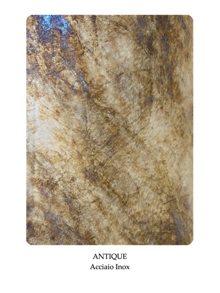 Inox Antique — finisaj pentru mobilier și obiecte din inox lucrate manual la comandă, Mesterii lui Peshte.