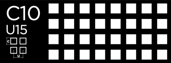 Tablă perforată oțel 1x1000x2000 mm C10 U15 — tablă decorativă din oțel pentru panouri, separatoare și fațade.