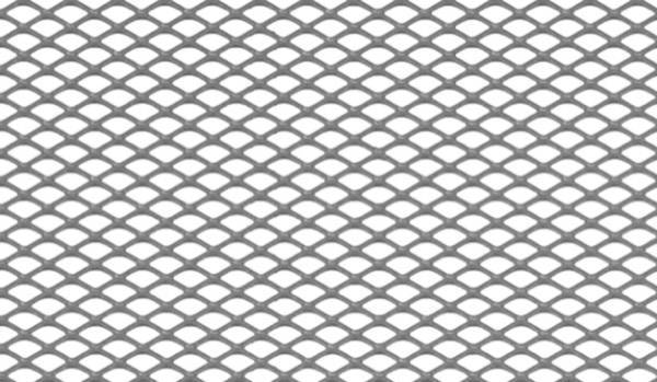 Tablă expandată oțel zincat tip MR6x3-0,5x0,5x1000x2000 mm — tablă decorativă din oțel pentru panouri, separatoare și fațade.