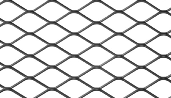 Tablă expandată oțel tip MR62x30-6x3x1000x2000 mm — tablă decorativă din oțel pentru panouri, separatoare și fațade.