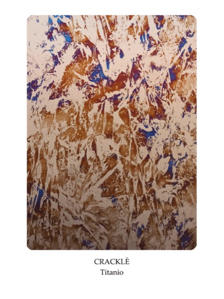 Titan Crackle — finisaj pentru mobilier și obiecte din titan lucrate manual la comandă, Mesterii lui Peshte.